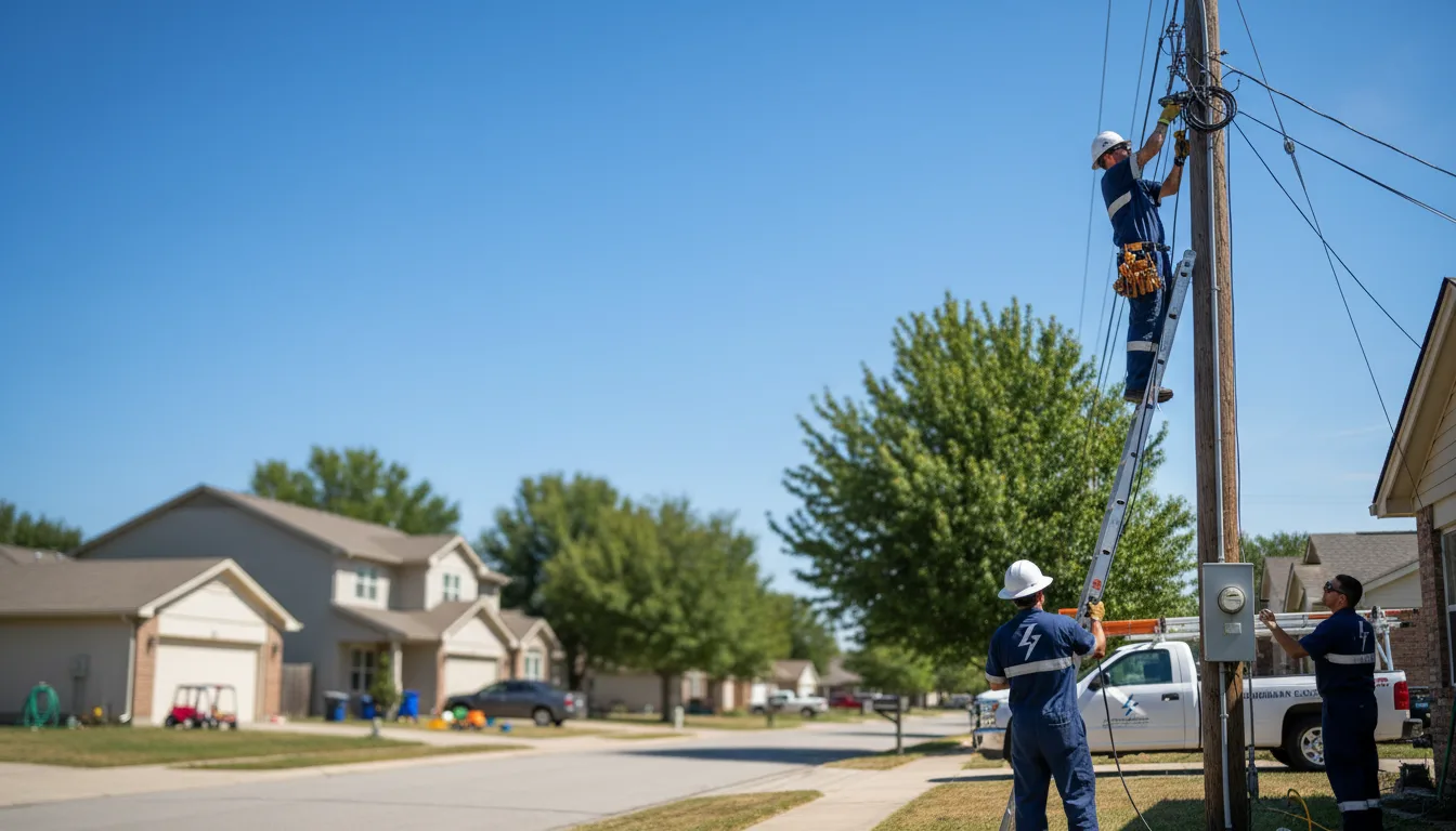 Residential electrician providing installation services in Belgrade Lakes, ME